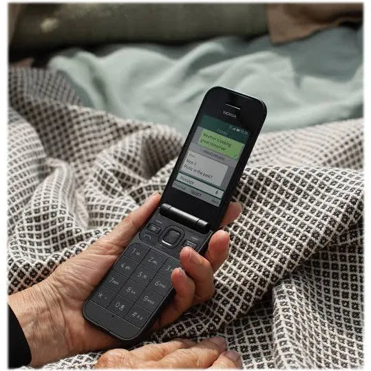 Nokia 2720 (Flip) Feature Phone, Dual Sim, 2Mp Camera With Led Flash Black