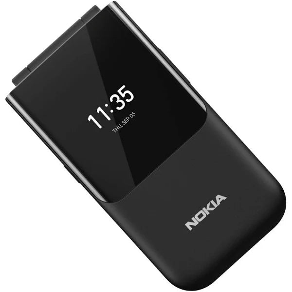 Nokia 2720 (Flip) Feature Phone, Dual Sim, 2Mp Camera With Led Flash Black