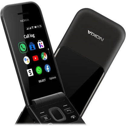 Nokia 2720 (Flip) Feature Phone, Dual Sim, 2Mp Camera With Led Flash Black