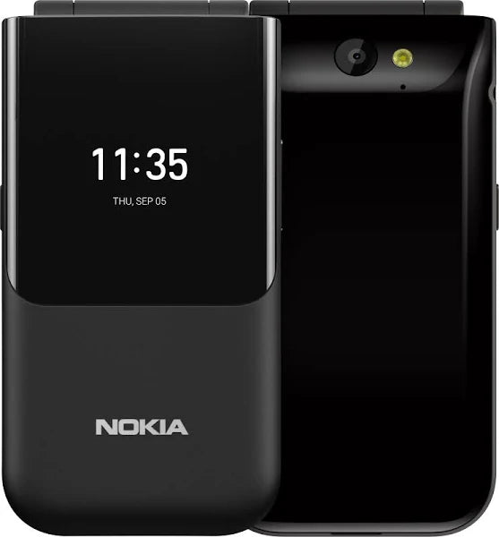 Nokia 2720 (Flip) Feature Phone, Dual Sim, 2Mp Camera With Led Flash Black